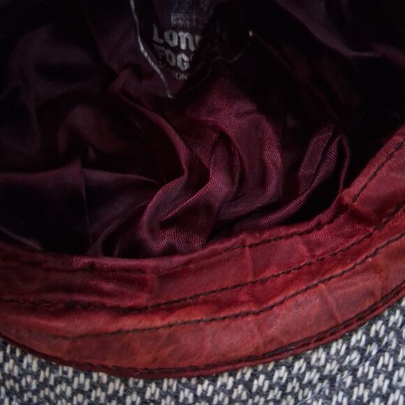 Vintage London Fog Gray/Beige Baker Newsboy Men Tweed Hat Cap Size M  Y2K Retro - Picture 12 of 12